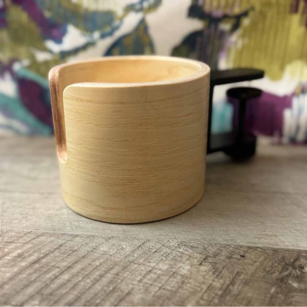 IKEA LÅNESPELARE Ash Desk Cup Holder with Clamp 4”x4”